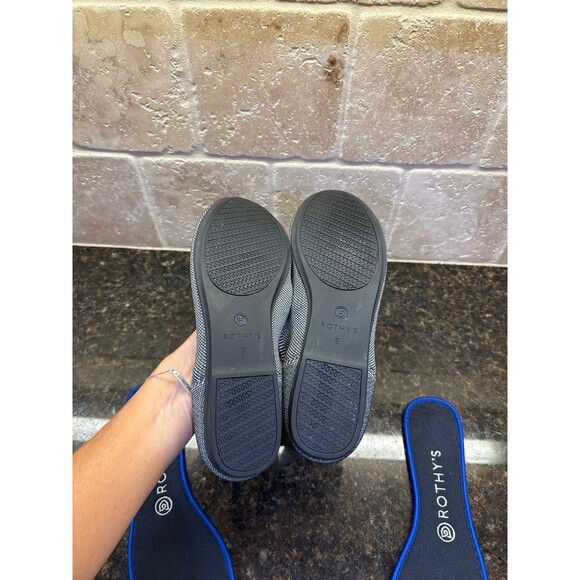 Rothy’s The Flat Grey Birdseye Round Toe Flats Size 9 EUC - Picture 6 of 7